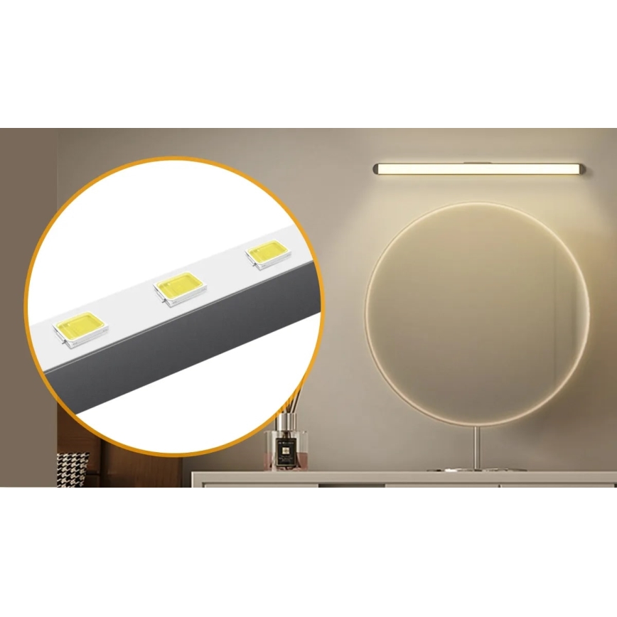 Aigostar - Espelho LED regulável LED/2,9W/5V