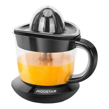 Aigostar - Espremedor de citrinos elétrico 1l 40W/230V preto
