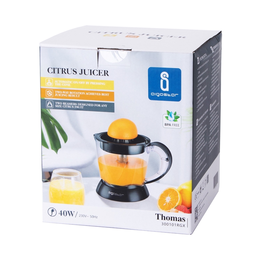 Aigostar - Espremedora de citrinos elétrica 1 l 40W/230V