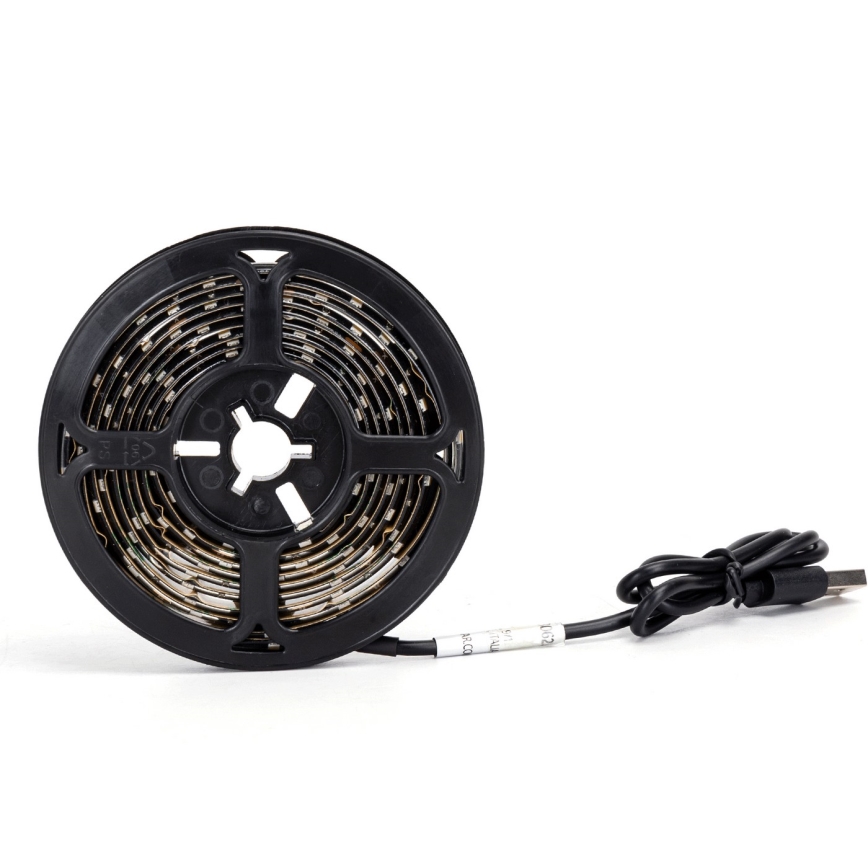 Aigostar - Fita LED 2m LED/4,9W/5V 6500K IP65 preto