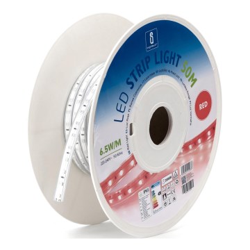 Aigostar - Fita LED LED/325W/230V 50m vermelha IP65