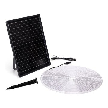 Aigostar - Fita solar LED regulável LED/20W/3,2V 20 m 2700K IP65 + comando