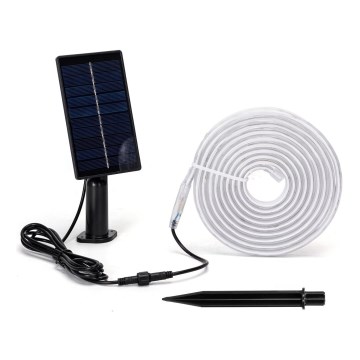 Aigostar - Fita solar LED RGB regulável LED/1,6W/3,2V 5 m IP65 + comando