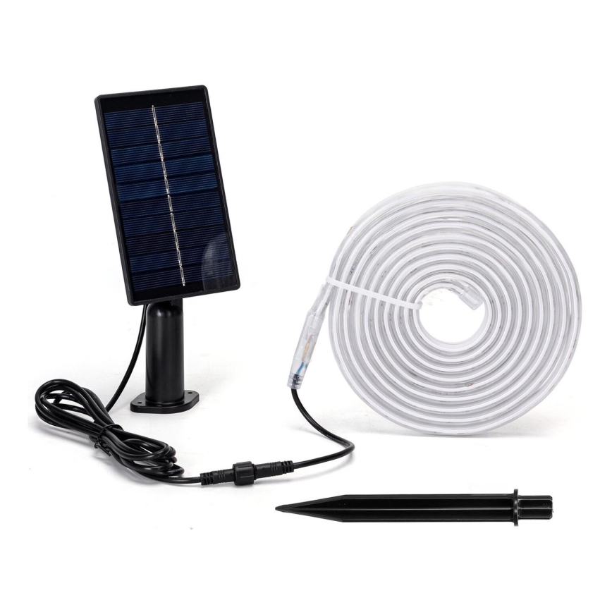 Aigostar - Fita solar LED RGB regulável LED/1,6W/3,2V 5 m IP65 + comando