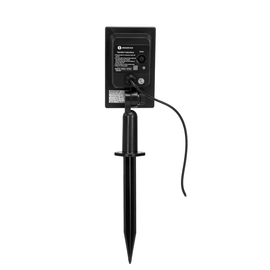 Aigostar - Fita solar LED RGB regulável LED/1,6W/3,2V 5 m IP65 + comando