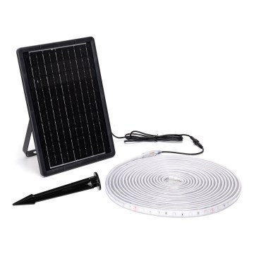 Aigostar - Fita solar LED RGB regulável LED/10W/3,2V 10 m IP65 + comando