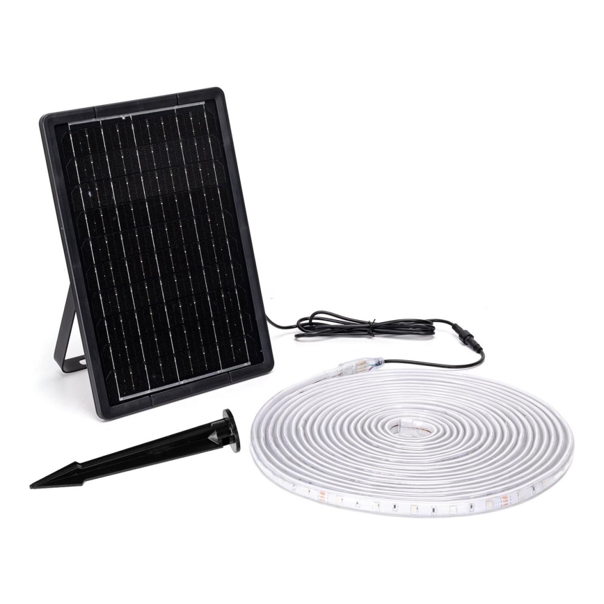 Aigostar - Fita solar LED RGB regulável LED/10W/3,2V 10 m IP65 + comando