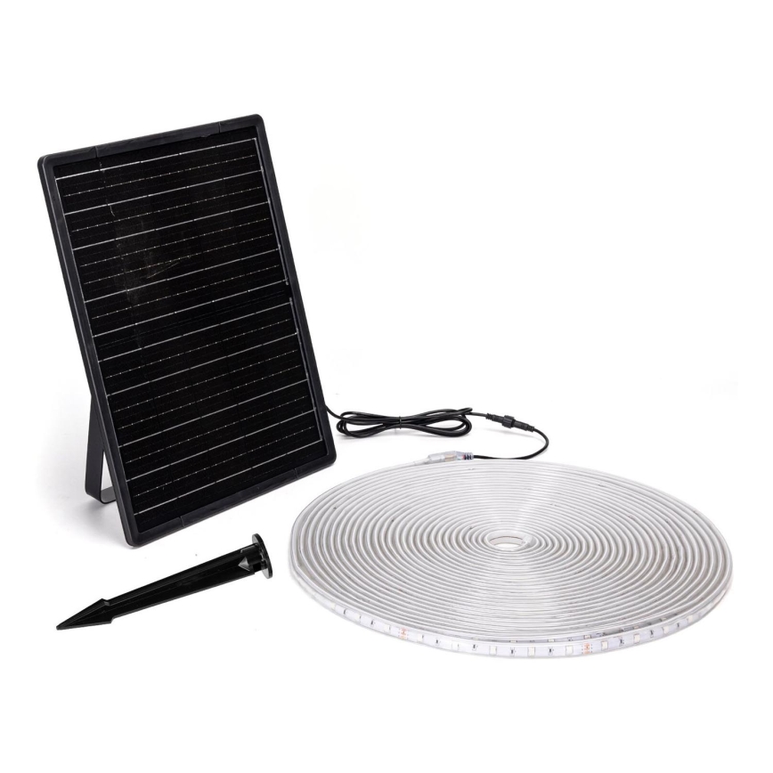 Aigostar - Fita solar LED RGB regulável LED/20W/3,2V 20 m IP65 + comando