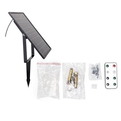 Aigostar - Fita solar LED RGB regulável LED/20W/3,2V 20 m IP65 + comando
