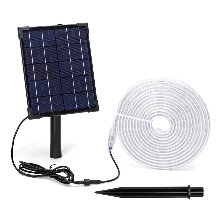 Aigostar - Fita solar LED RGB regulável LED/5W/3,2V 7 m IP65 + comando