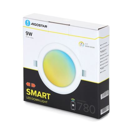 Aigostar - Foco de encastrar LED com regulação LED/9W/230V d. 14,5 cm Wi-Fi