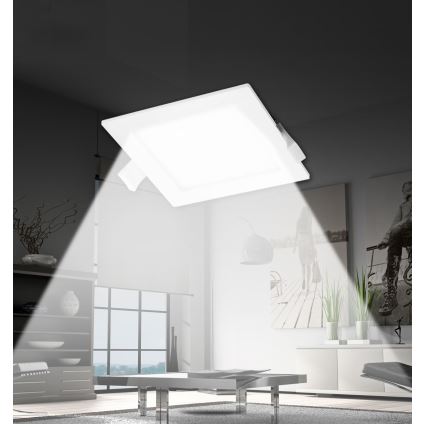 Aigostar - Foco de encastrar LED LED/16W/230V 16,5x16,5 cm 4000K branco