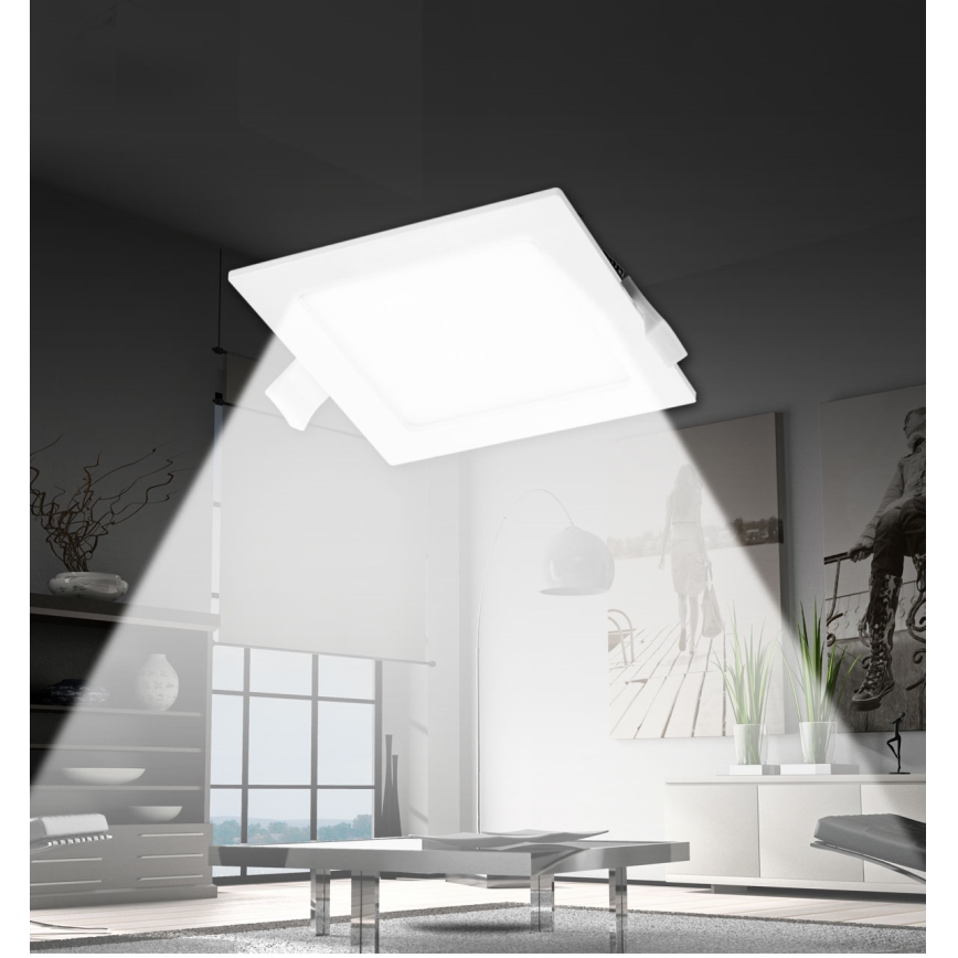 Aigostar - Foco de encastrar LED LED/16W/230V 16,5x16,5 cm 4000K branco