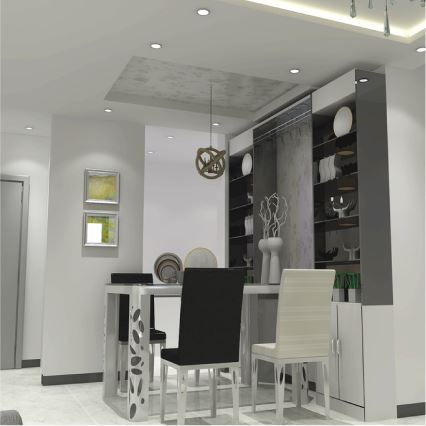 Aigostar - Foco de encastrar LED LED/21W/230V diâmetro 20 cm 6000K branco