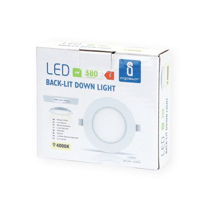 Aigostar - Foco de encastrar LED LED/4W/230V 4000K diâmetro 9,8 cm branco