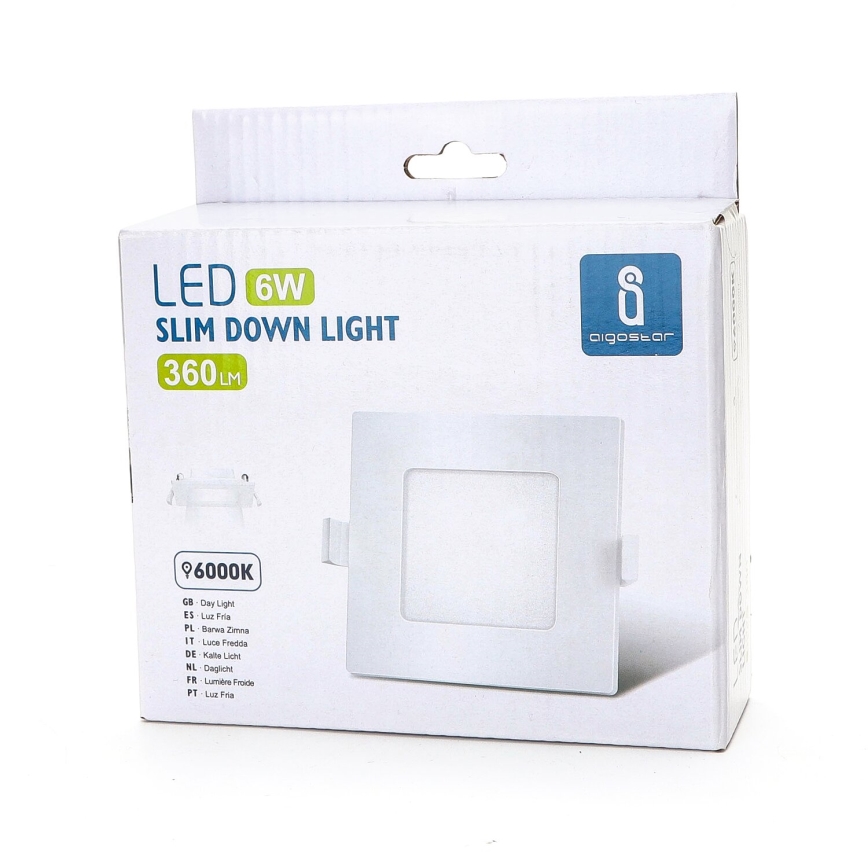 Aigostar - Foco de encastrar LED ULTRATHIN LED/6W/230V 6000K branco