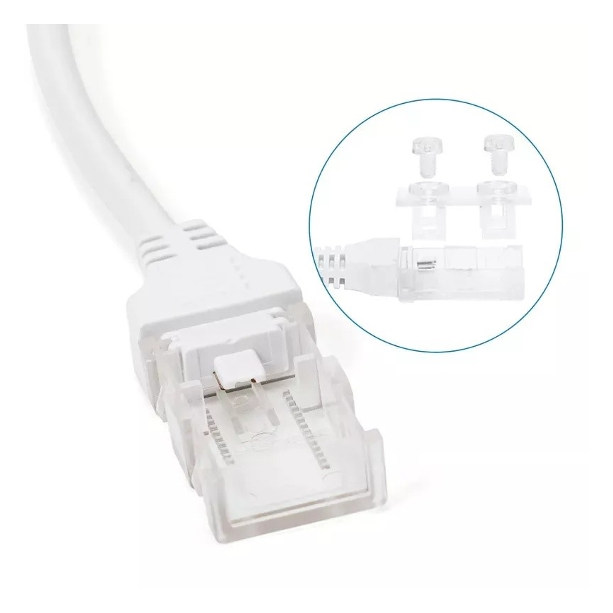 Aigostar - Fonte de alimentação para fitas LED de 8 mm, 600 W/230 V, branca