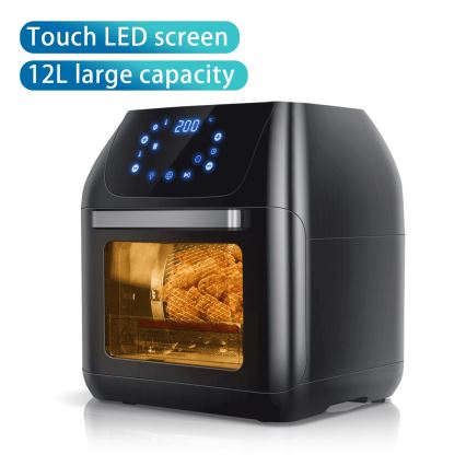 Aigostar - Forno de ar quente 1400W/230V 12l preto