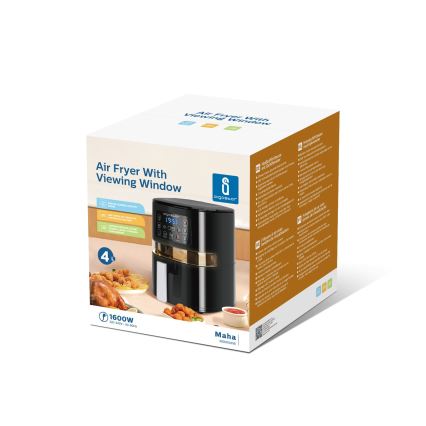 Aigostar - Fritadeira de ar quente 4l 1600W/230V