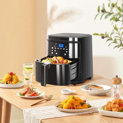 Aigostar - Fritadeira inteligente de ar quente 7l 1900W/230V/60min Wi-Fi