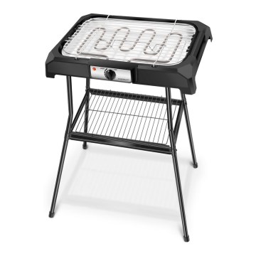 Aigostar - Grelhador elétrico com um suporte 2000W/230V preto