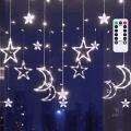 Aigostar - Guirlanda de Natal LED para exterior 120xLED/6W/230V/8 funções 3x0,6m IP44 branco frio + controlo remoto