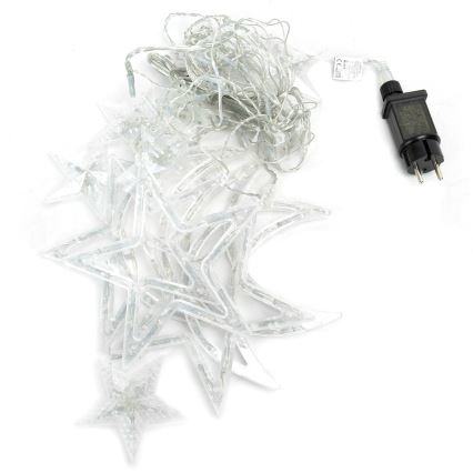 Aigostar - Guirlanda de Natal LED para exterior 120xLED/6W/230V/8 funções 3x0,6m IP44 branco frio + controlo remoto