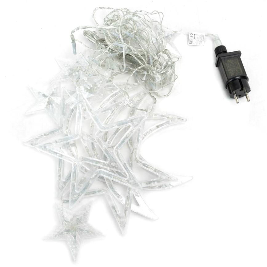 Aigostar - Guirlanda de Natal LED para exterior 120xLED/6W/230V/8 funções 3x0,6m IP44 branco frio + controlo remoto