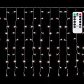 Aigostar - Guirlanda de Natal LED para exterior 150xLED/6W/230V/8 funções 1,5x1m IP44 branco frio + controlo remoto