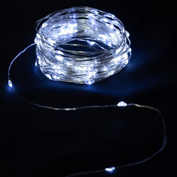 Aigostar - Guirlanda LED de Natal 20xLED/2x3V 2m branco frio