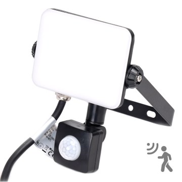 Aigostar - Holofote LED com sensor LED/20W/230V 4000K IP65 preto