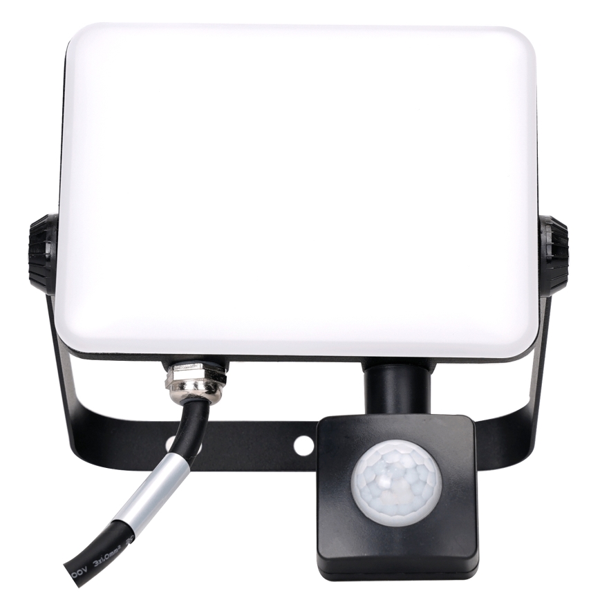 Aigostar - Holofote LED com sensor LED/30W/230V 6500K IP65 preto
