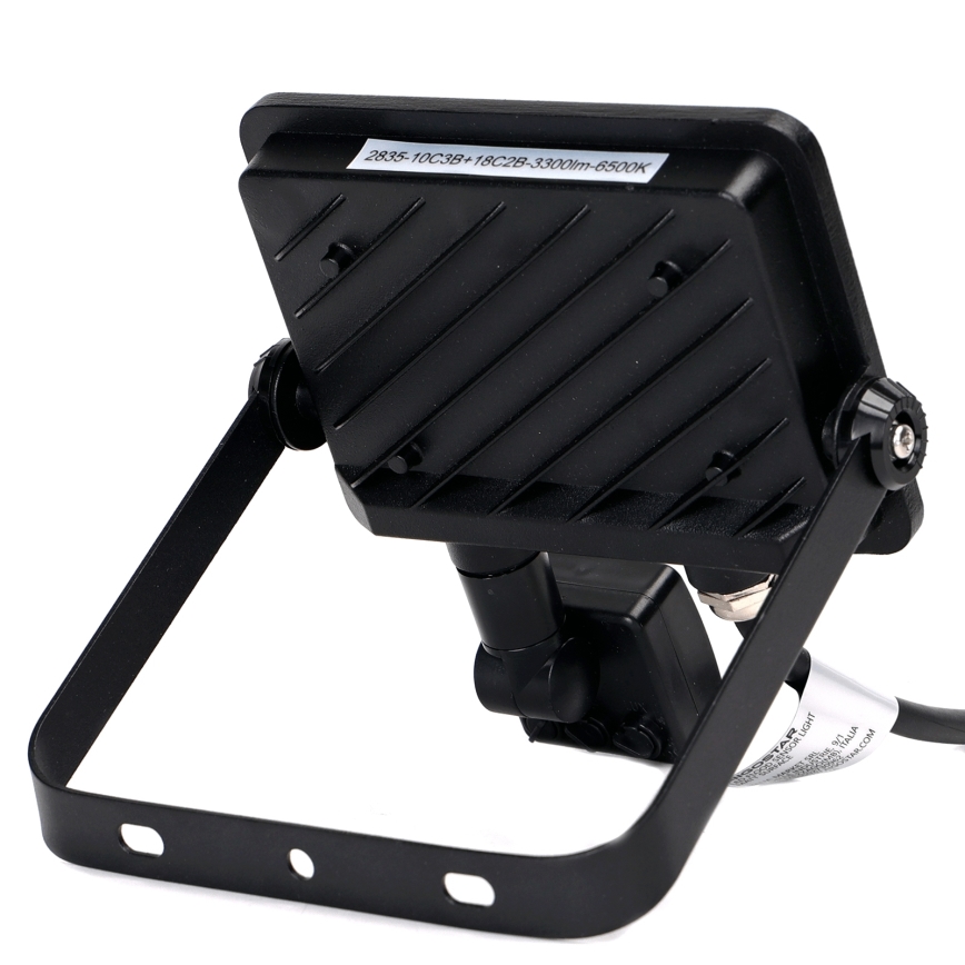 Aigostar - Holofote LED com sensor LED/30W/230V 6500K IP65 preto