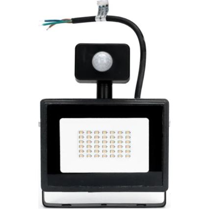Aigostar - Holofote LED com sensor LED/50W/230V 4000K IP65 preto
