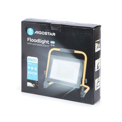 Aigostar - Holofote LED com suporte LED/100W/230V 6500K IP65