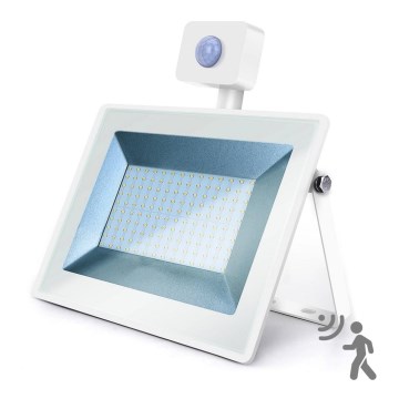 Aigostar - Holofote LED com um sensor LED/100W/230V 4000K IP65 branco