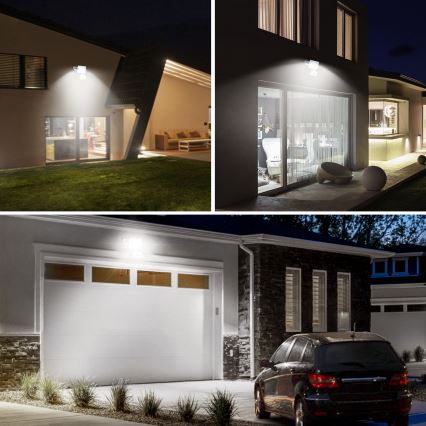 Aigostar - Holofote LED com um sensor LED/10W/230V 4000K IP65 branco