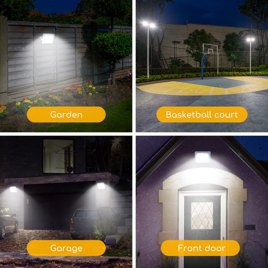 Aigostar - Holofote LED LED/150W/230V cinzento 6500K IP65