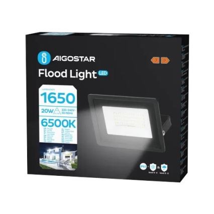 Aigostar - Holofote LED LED/20W/230V 6500K IP65