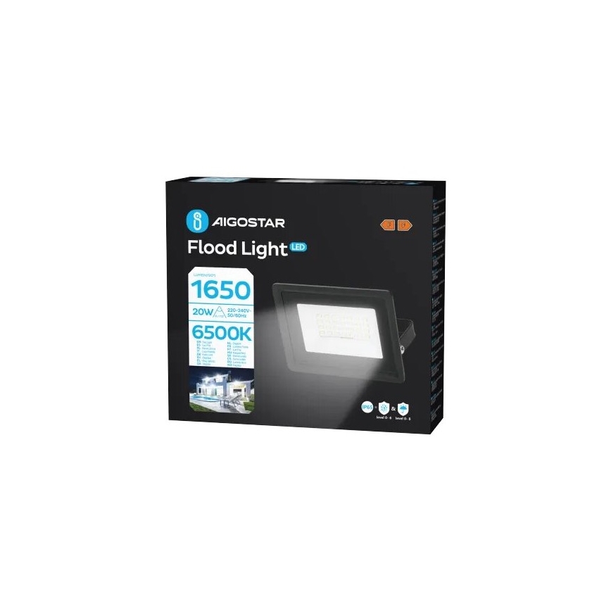 Aigostar - Holofote LED LED/20W/230V 6500K IP65