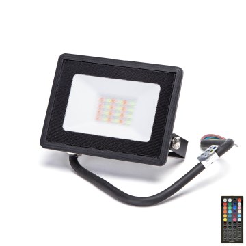 Aigostar - Holofote LED RGB LED/20W/230V IP65 + comando