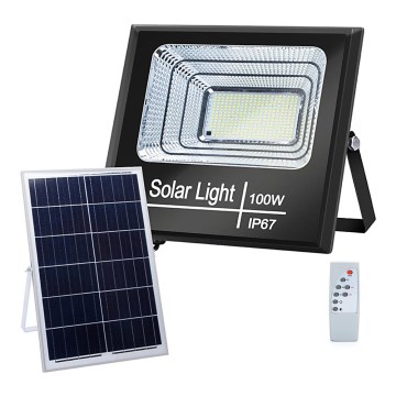 Aigostar - Holofote solar LED com regulação LED/100W/3,2V IP67 + CR