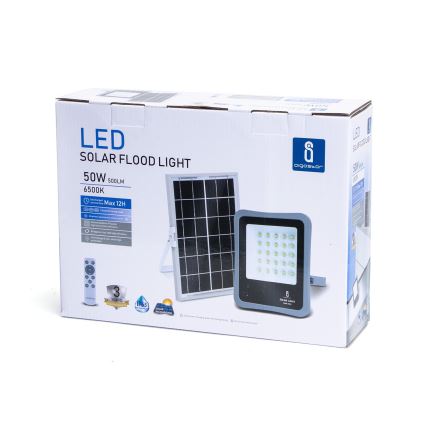 Aigostar - Holofote solar LED com regulação LED/50W/3,2V IP65 + CR