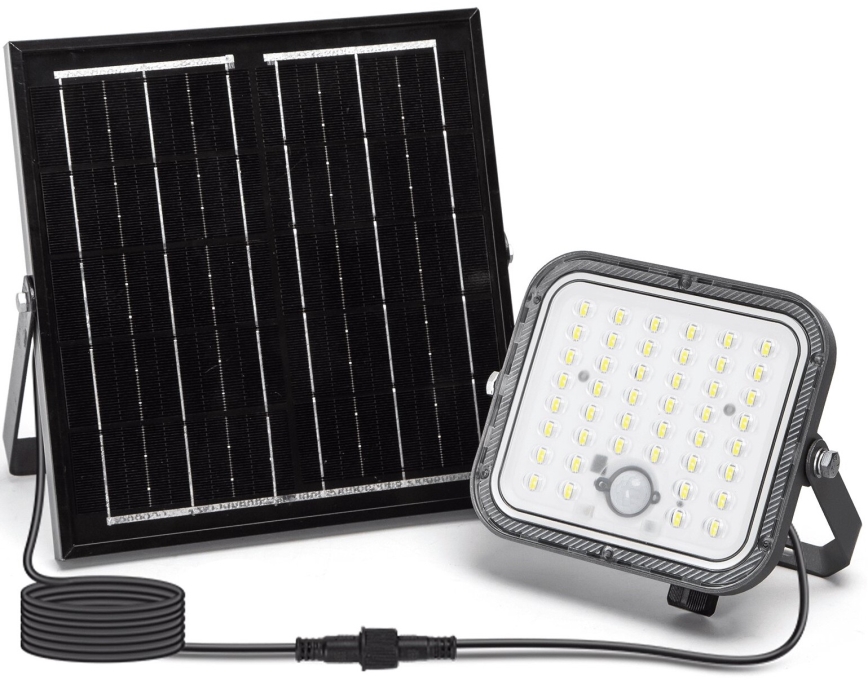 Aigostar - Holofote solar LED regulável com sensor LED/80W/3,4V 6500K IP66 4000 mAh + comando