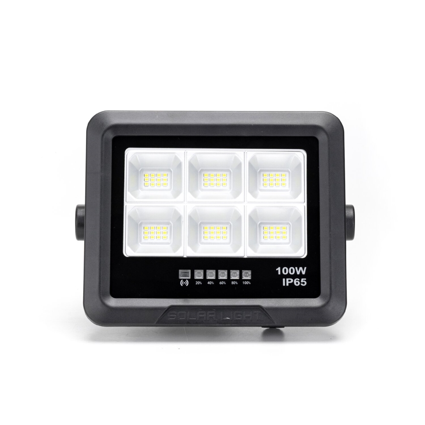 Aigostar - Holofote solar LED regulável LED/100W/3,4V IP65 + comando