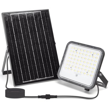 Aigostar - Holofote solar LED regulável LED/100W/3,4V IP66 + comando