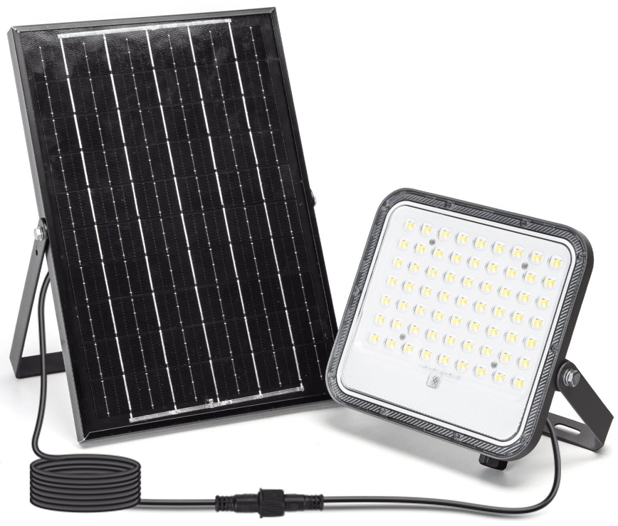 Aigostar - Holofote solar LED regulável LED/100W/3,4V IP66 + comando