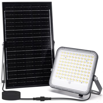 Aigostar - Holofote solar LED regulável LED/150W/3,4V IP66 + comando