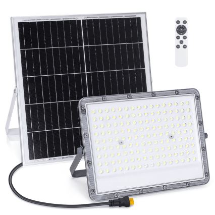 Aigostar - Holofote solar LED regulável LED/200W/3,4V 20000 mAh IP65 + comando
