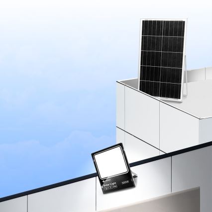 Aigostar - Holofote solar LED regulável LED/300W/3,2V IP66 + comando